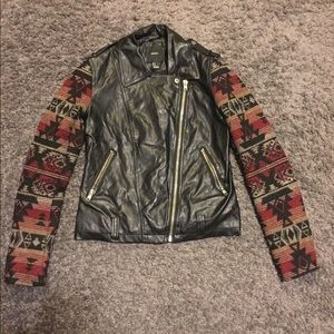 Forever 21 Aztec Biker Jacket